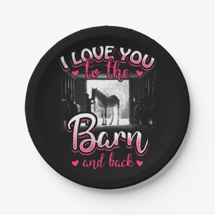 Horse Riding Love and Sport Paper Plate