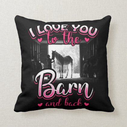 Horse Riding Love and Sport Throw Pillow