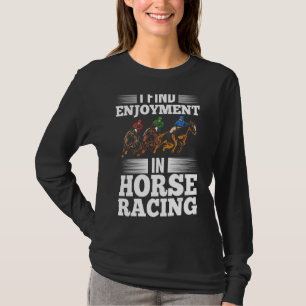 Horse Riding Outfit Horse Race Horse Track Racing  T-Shirt