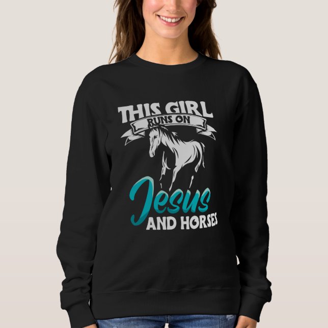 Horse Riding Owner Outfit Equestrian Horse   2 Sweatshirt (Front)