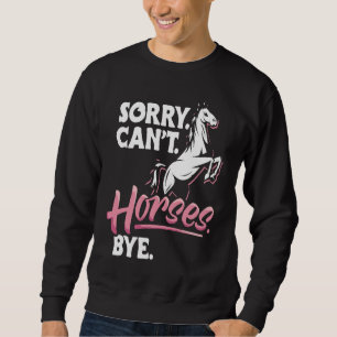 Horse Riding Owner Outfit Equestrian Horse for Gi Sweatshirt