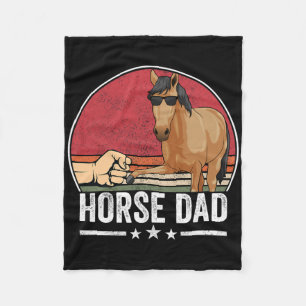 Horse Riding Owner Outfit Equestrian Horse Lover F Fleece Blanket