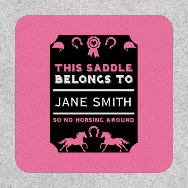 Horse Riding Saddle Patch (Front)