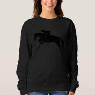 Horse Riding Silhouette For Equestrians Sweatshirt