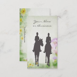 Horse Riding Stable Equestrian Business Cards