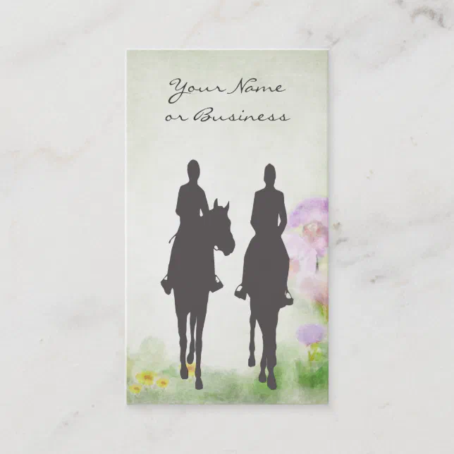 Horse Riding Stable Equestrian Business Cards Zazzle