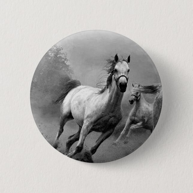 Horse Running Button (Front)