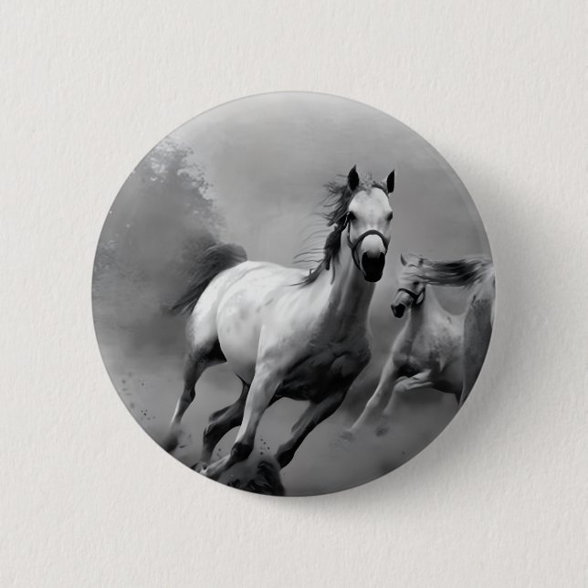 Horse Running Button (Front)