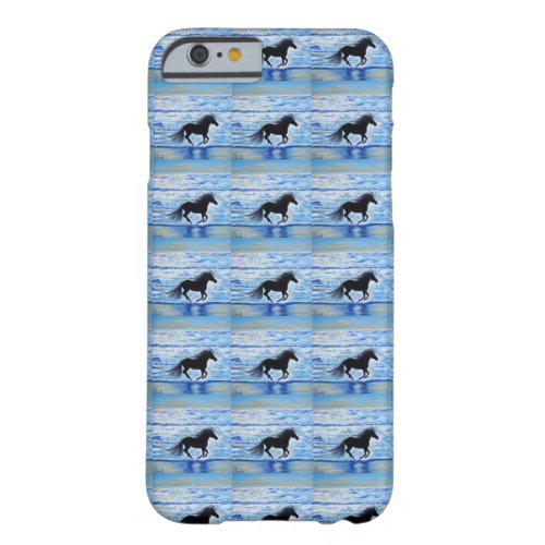 Horse Running Free by the Sea Painting Barely There iPhone 6 Case