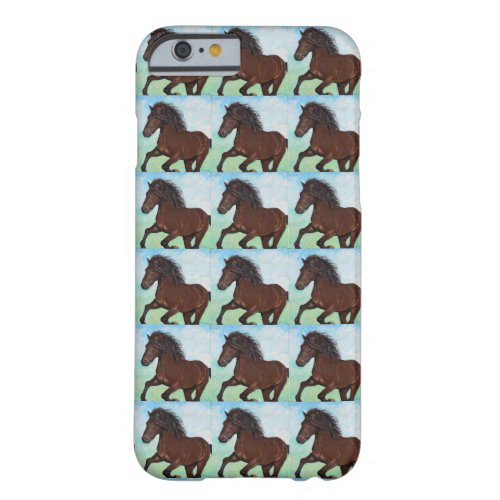 Horse Running Free Painting Barely There iPhone 6 Case