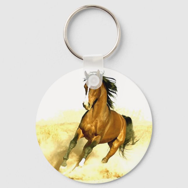 Horse Running Keychain (Front)