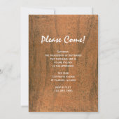 Horse Saddle Country Western Birthday Party Invitation (Back)