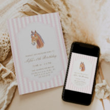 Horse Saddle Up Girls Pink Pony Birthday