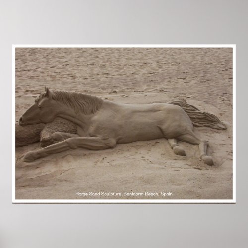 Horse Sand Sculpture Print
