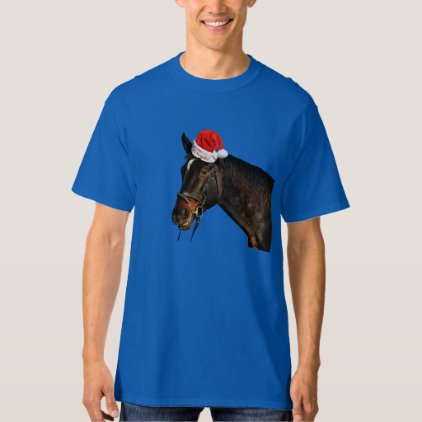 Horse santa - christmas horse - merry christmas T-Shirt