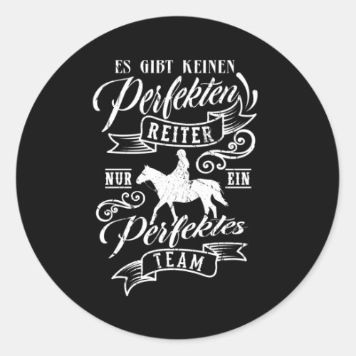 Horse Saying Funny Horse Quote Gift Girls Women Classic Round Sticker
