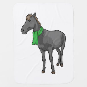 Horse Scarf Baby Blanket