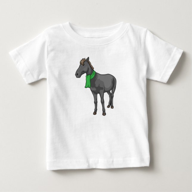 Horse Scarf Baby T-Shirt (Front)
