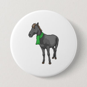 Horse Scarf Button