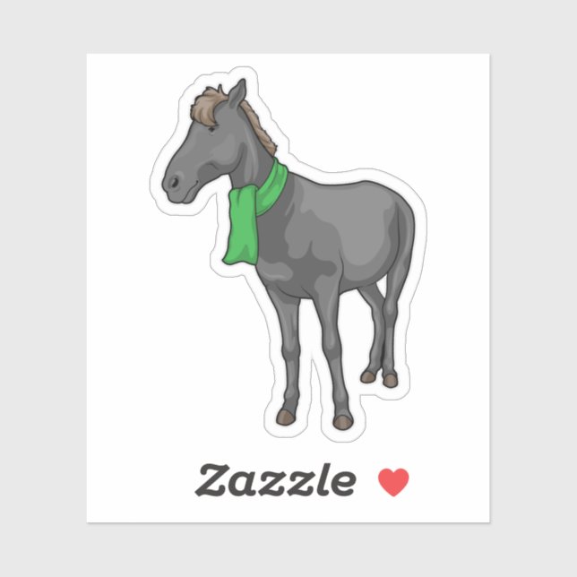 Horse Scarf Sticker (Sheet)