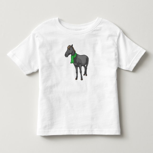 Horse Scarf Toddler T-shirt (Front)