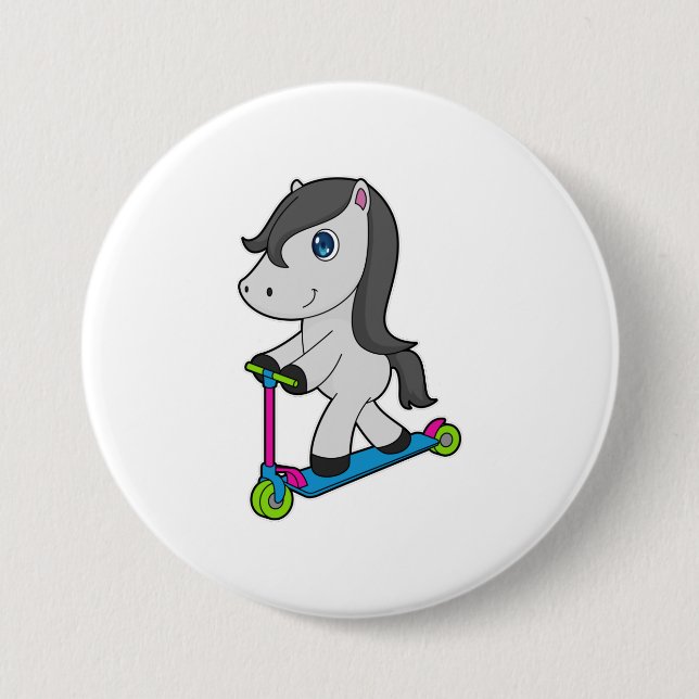 Horse Scooter Button (Front)