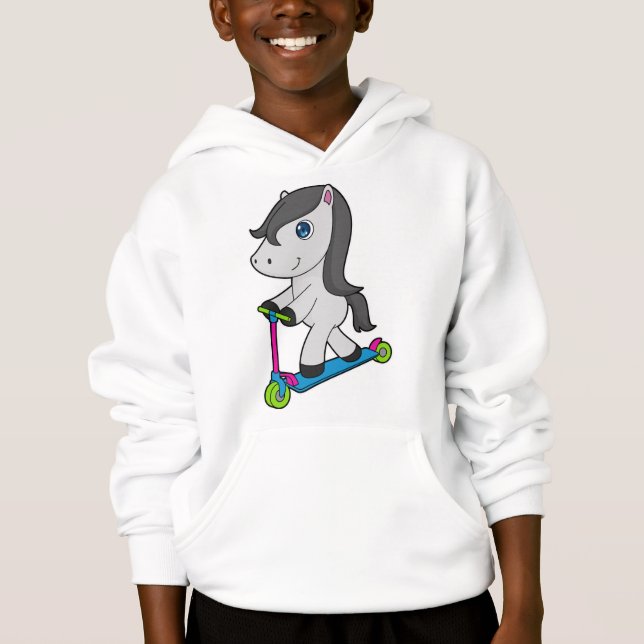 Horse Scooter Hoodie (Front)