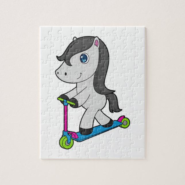 Horse Scooter Jigsaw Puzzle (Vertical)