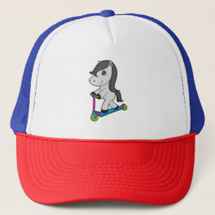 Horse Scooter Trucker Hat