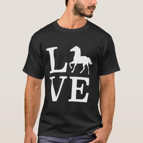 Horse Shirt Equestrian Gifts Horseback Riding Love