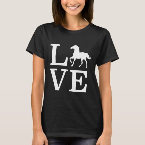 Horse Shirt Equestrian Gifts Horseback Riding Love