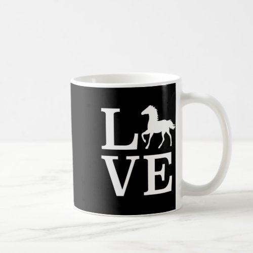 Horse Shirt Equestrian Gifts Horseback Riding Love Coffee Mug