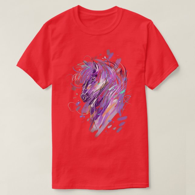 Horse Shirt Women Girls Horseback Riding Horse Lov (Design Front)