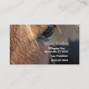 Horse Shoe Acres Business Card