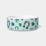 Horse Shoes and Shamrocks Bowl<br><div class="desc">Beautiful watercolor horse shoes and shamrocks</div>