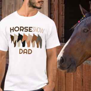 Horse Show Dad Fun Equestrian Dad For Men T-Shirt