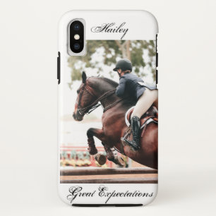 Horse Show Horse & Rider Equestrian Hunter Jumper iPhone XS Case