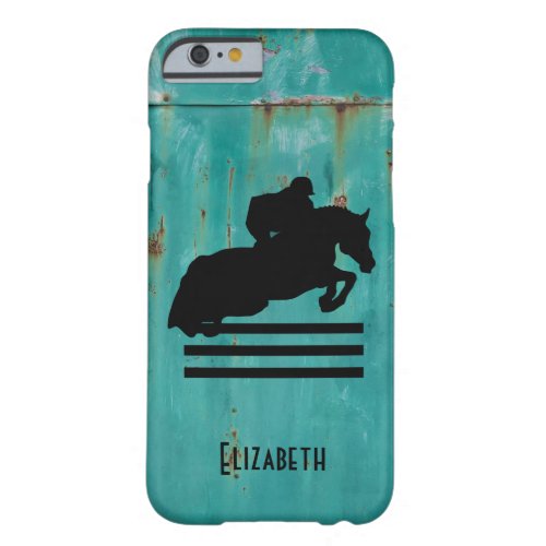 Horse Show Hunter Jumper Silhouette Barely There iPhone 6 Case