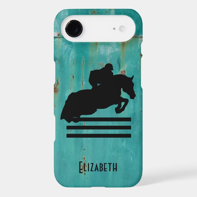 Horse Show Hunter Jumper Silhouette Case-Mate iPhone Case (Back)