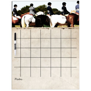 Horse Show Line Up Dry-Erase Board