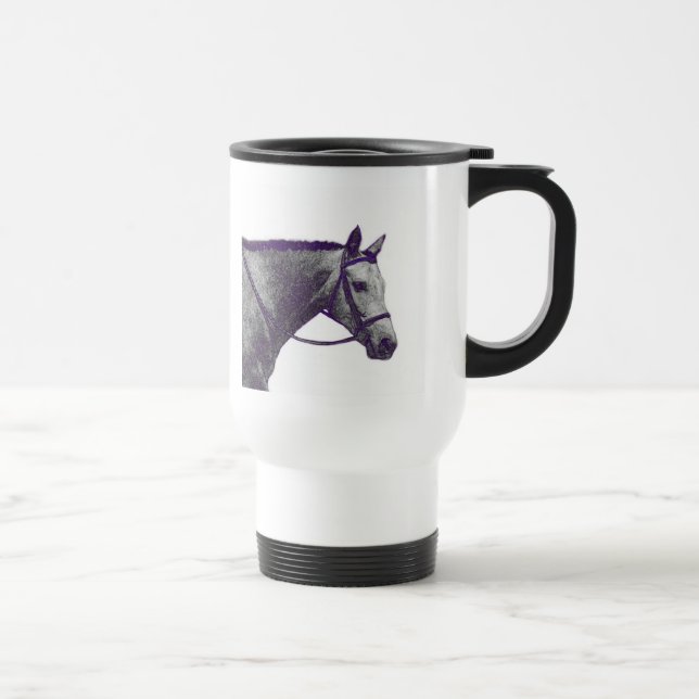 Horse Show Mom Travel Mug - English (Right)