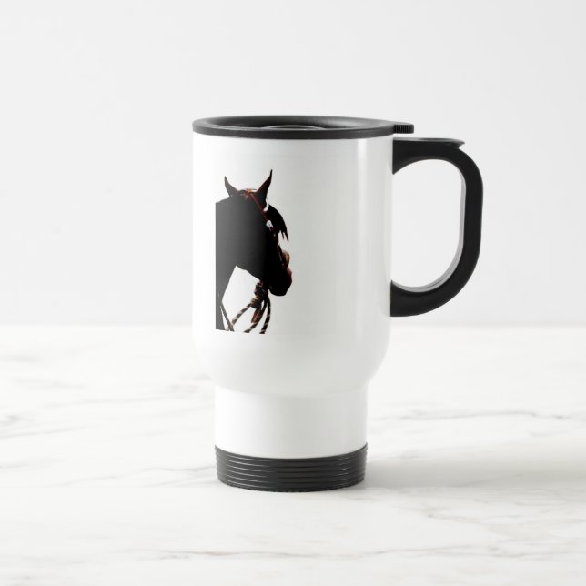 Horse Show Mom Travel Mug - western (Right)