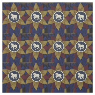 Horse Show Rosette - Draft Horse Fabric
