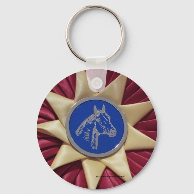 Horse Show Rosette Keychain (Front)