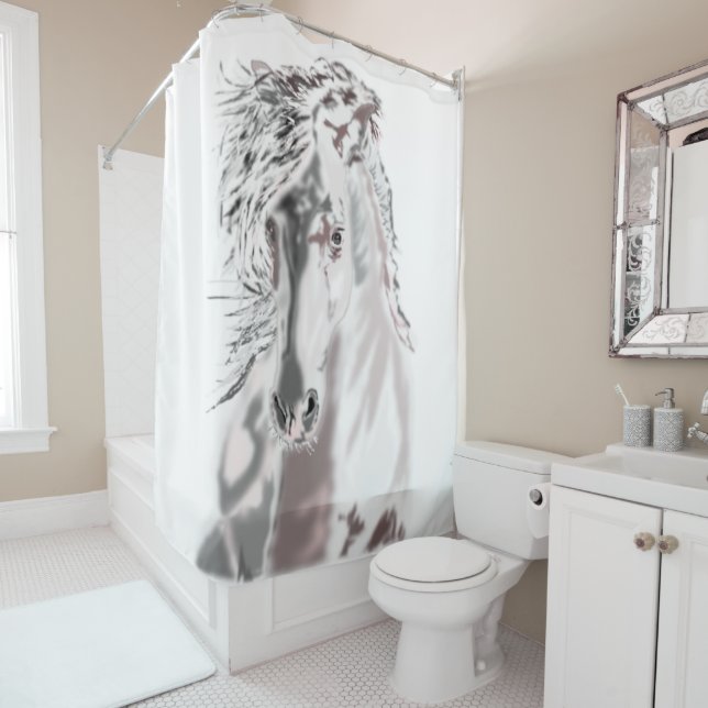 Horse Shower Curtain (In Situ)