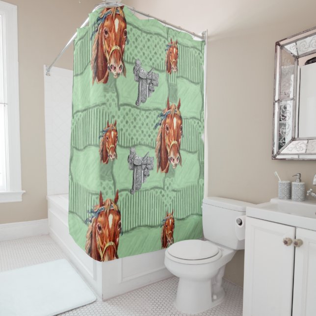 Horse Shower Curtain (In Situ)