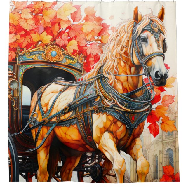 Horse Shower Curtain (Front)
