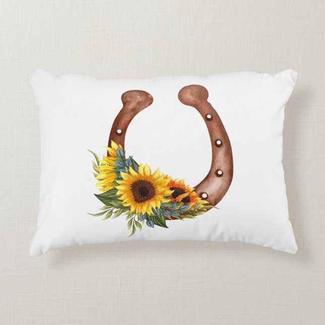 Horse Shu Accent Pillow (Front)