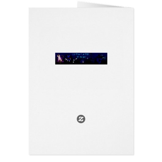 Horse Silhouette Card (Back)