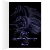 Horse Silhouette Card (Inside (Right))